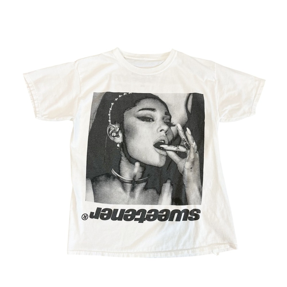 Ariana Grande Sweetener World Tour Shirt XS White Thank U Next 2019 Concert Tee